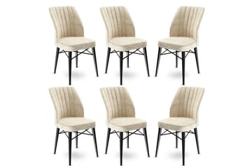 Spisestol Miraen Krem / Svart - Svart/Cremehvit - Møbler - Stoler - Spisestuestoler & kjøkkenstoler