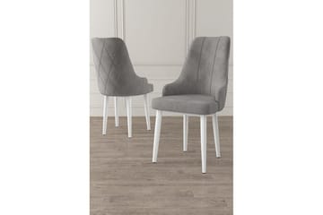 Spisestol Mobarkar Grå / Hvit - Grå / Hvit - Møbler - Stoler - Spisestuestoler & kjøkkenstoler