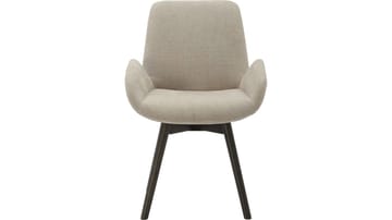 Spisestol NFG Camden med sving 2-pakning beige/brun ek - beige/brun eik - Møbler - Stoler - Spisestuestoler & kjøkkenstoler