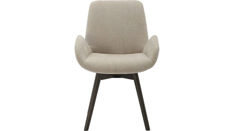 Spisestol NFG Camden med sving 2-pakning beige/brun ek - beige/brun eik - Møbler - Stoler - Spisestuestoler & kjøkkenstoler