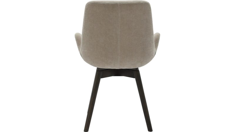 Spisestol NFG Camden med sving 2-pakning beige/brun ek - beige/brun eik - Møbler - Stoler - Spisestuestoler & kjøkkenstoler