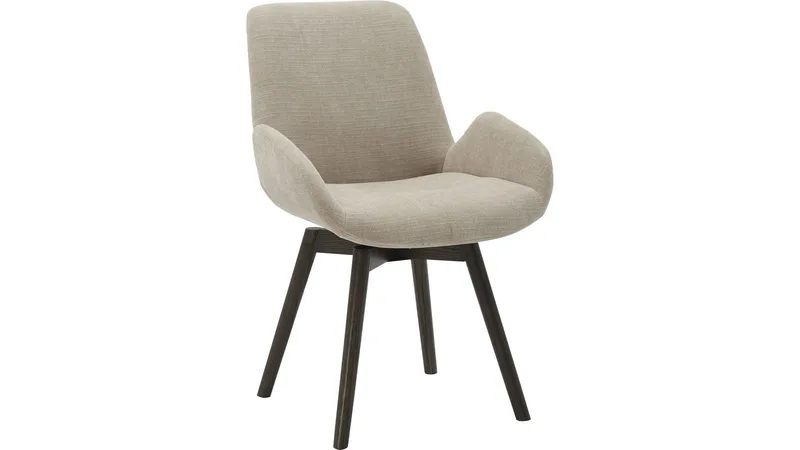 Spisestol NFG Camden med sving 2-pakning beige/brun ek, beige/brun eik