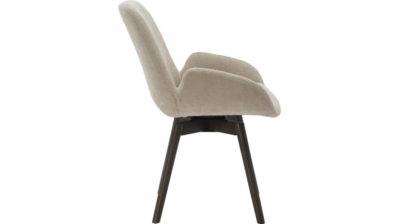 Spisestol NFG Camden med sving 2-pakning beige/brun ek - beige/brun eik - Møbler - Stoler - Spisestuestoler & kjøkkenstoler
