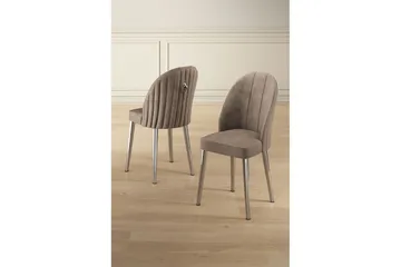 Spisestol Orlen Cappuccino / Krom - Cappuccino / Krom - Møbler - Stoler - Spisestuestoler & kjøkkenstoler