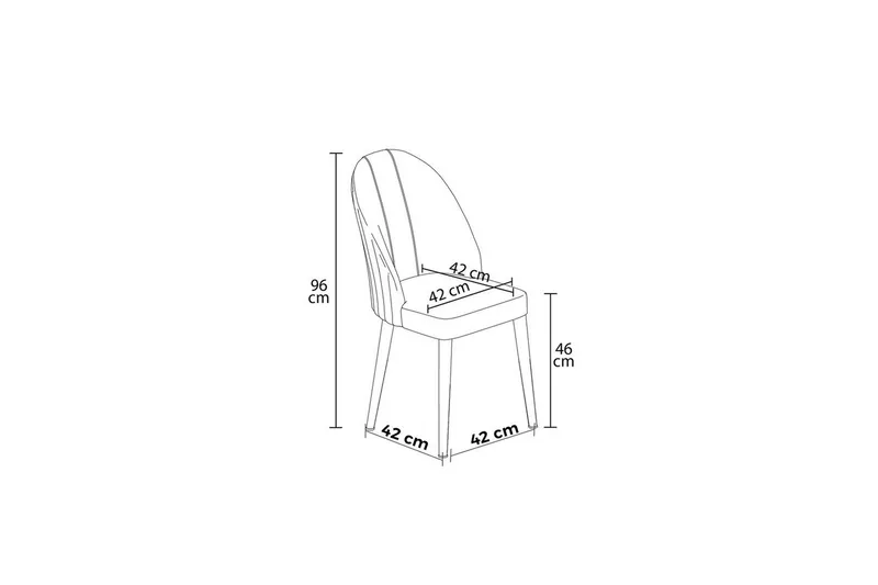 Spisestol Orlen Svart / Gull - Svart / Gull - Møbler - Stoler - Spisestuestoler & kjøkkenstoler