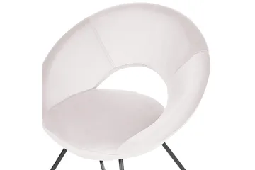 Spisestol Rachel - Off-white, Svart, Offwhite, Svart - Møbler - Stoler - Spisestuestoler & kjøkkenstoler