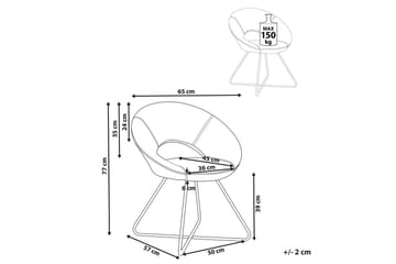 Spisestol Rachel - Off-white, Svart, Offwhite, Svart - Møbler - Stoler - Lenestoler