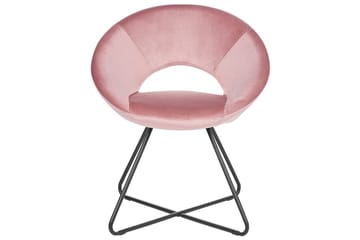 Spisestol Rachel - Rosa, svart, Rosa, Svart - Møbler - Stoler - Spisestuestoler & kjøkkenstoler