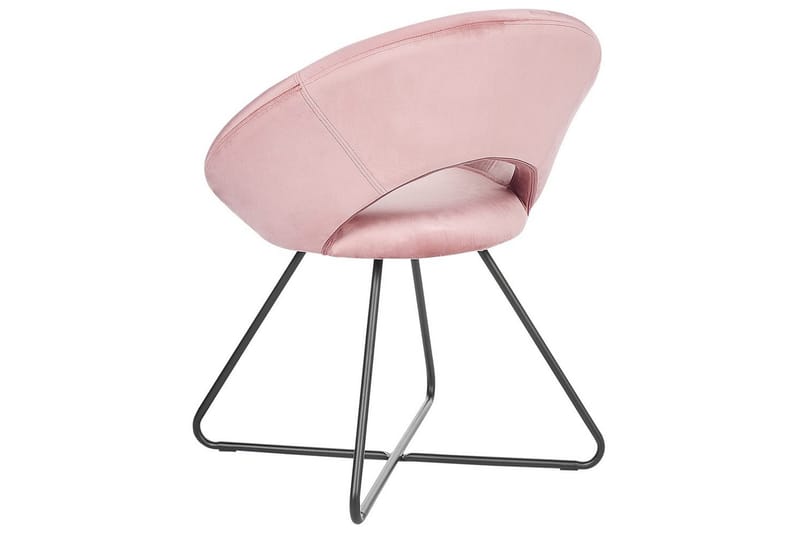 Spisestol Rachel - Rosa, svart, Rosa, Svart - Møbler - Stoler - Spisestuestoler & kjøkkenstoler