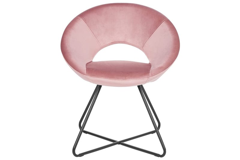 Spisestol Rachel - Rosa, svart, Rosa, Svart - Møbler - Stoler - Spisestuestoler & kjøkkenstoler