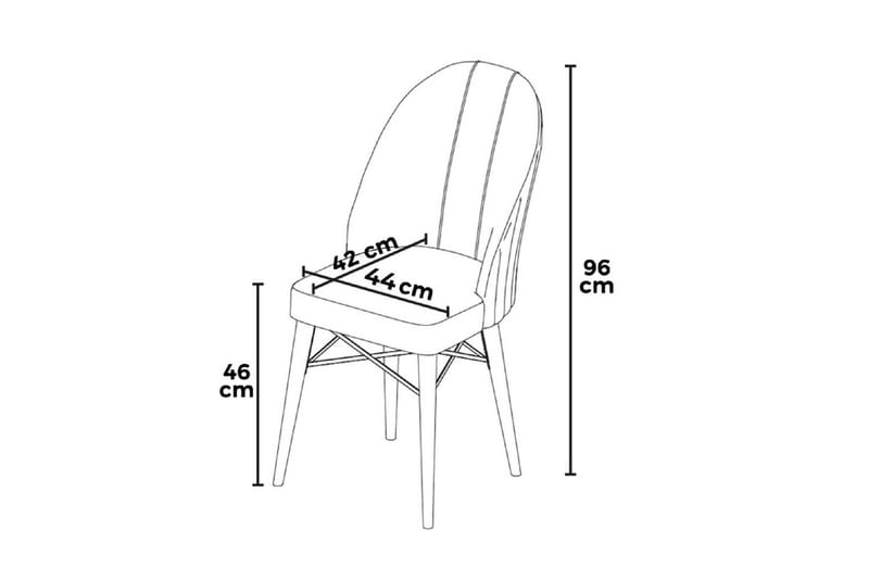 Spisestol Ritim Cappuccino / Hvit - Cappuccino / Hvit - Møbler - Stoler - Spisestuestoler & kjøkkenstoler