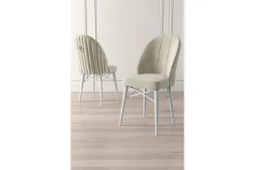 Spisestol Ritim Krem / Hvit - Cremehvit/Hvit - Møbler - Stoler - Spisestuestoler & kjøkkenstoler