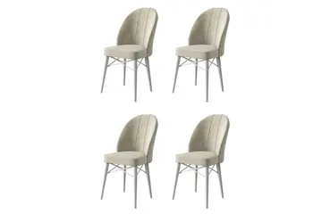 Spisestol Ritim Krem / Hvit - Cremehvit/Hvit - Møbler - Stoler - Spisestuestoler & kjøkkenstoler