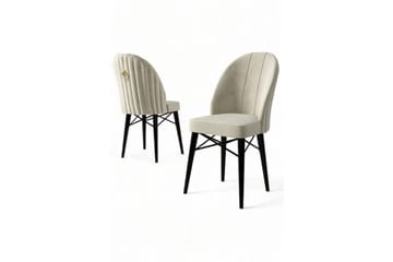 Spisestol Ritim Krem / Svart - Krem / Svart - Møbler - Stoler - Spisestuestoler & kjøkkenstoler