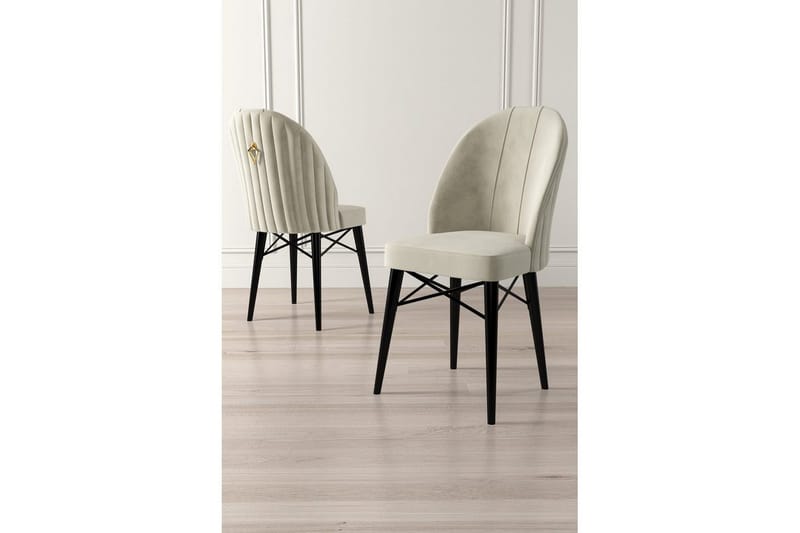 Spisestol Ritim Krem / Svart - Krem / Svart - Møbler - Stoler - Spisestuestoler & kjøkkenstoler