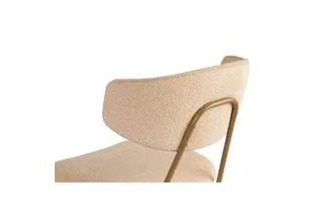 Spisestol Sanroman Beige / Gull - Beige / Gull - Møbler - Stoler - Spisestuestoler & kjøkkenstoler