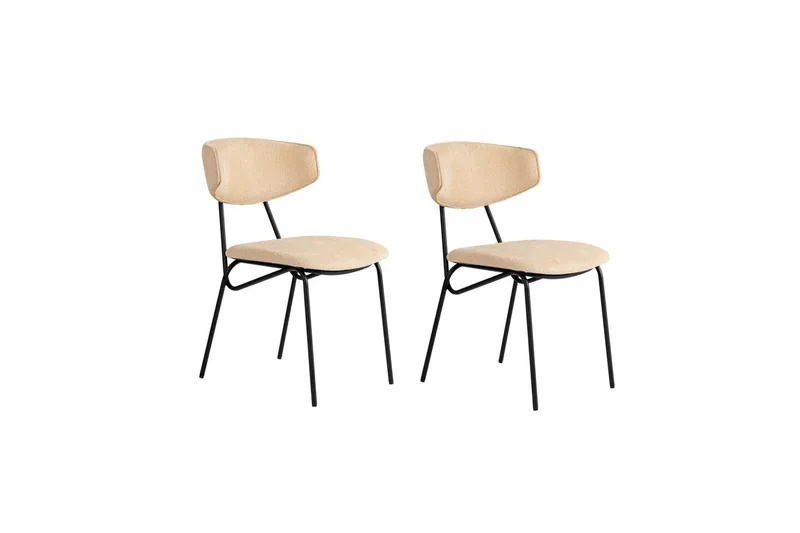Spisestol Sanroman Beige / Svart, Beige / Svart