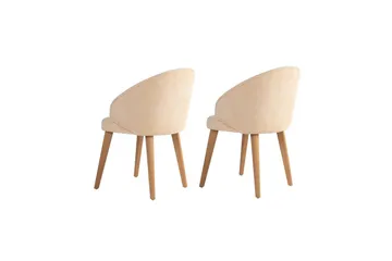 Spisestol Sanroman Classic Beige / Lys eik - Beige / Lys eik - Møbler - Stoler - Spisestuestoler & kjøkkenstoler