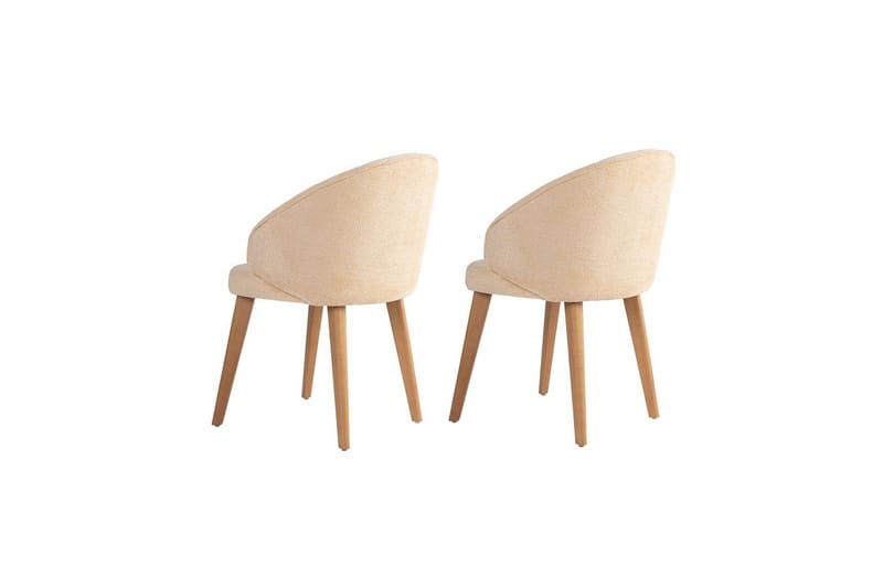 Spisestol Sanroman Classic Beige / Lys eik - Beige / Lys eik - Møbler - Stoler - Spisestuestoler & kjøkkenstoler