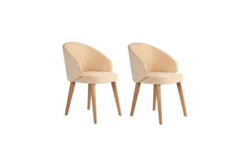 Spisestol Sanroman Classic Beige / Lys eik