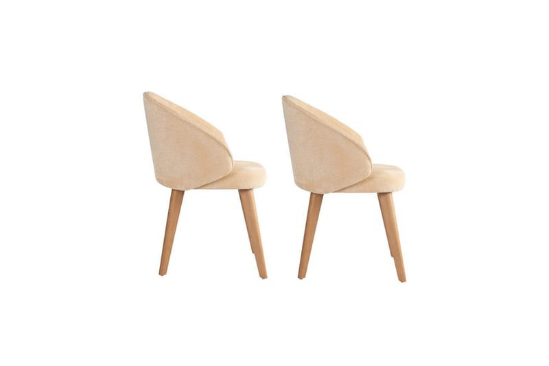 Spisestol Sanroman Classic Beige / Lys eik - Beige / Lys eik - Møbler - Stoler - Spisestuestoler & kjøkkenstoler