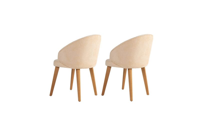 Spisestol Sanroman Classic Beige / Mørk Eik - Beige / Mørk Eik - Møbler - Stoler - Spisestuestoler & kjøkkenstoler