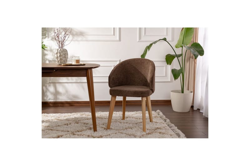 Spisestol Sanroman Classic Brun / Lys Eik - Brun / Lys Eik - Møbler - Stoler - Spisestuestoler & kjøkkenstoler
