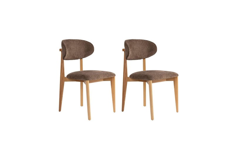 Spisestol Sanroman Classic Brun / Lys Eik - Brun / Lys Eik - Møbler - Stoler - Spisestuestoler & kjøkkenstoler
