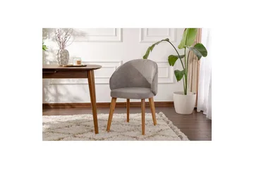 Spisestol Sanroman Classic Grå / Lys Eik - Grå / Lys Eik - Møbler - Stoler - Spisestuestoler & kjøkkenstoler