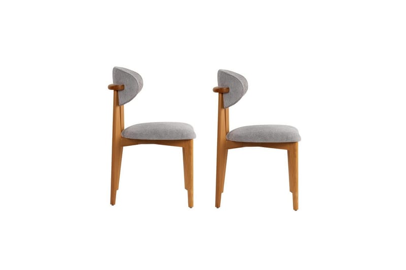 Spisestol Sanroman Classic Grå / Mørk Eik - Grå / Mørk Eik - Møbler - Stoler - Spisestuestoler & kjøkkenstoler