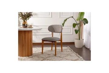 Spisestol Sanroman Classic Grå / Mørk Eik - Grå / Mørk Eik - Møbler - Stoler - Spisestuestoler & kjøkkenstoler