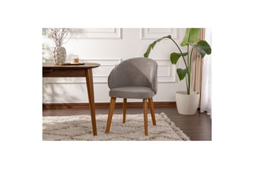 Spisestol Sanroman Classic Grå / Mørk Eik - Grå / Mørk Eik - Møbler - Stoler - Spisestuestoler & kjøkkenstoler