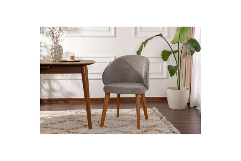 Spisestol Sanroman Classic Grå / Mørk Eik - Grå / Mørk Eik - Møbler - Stoler - Spisestuestoler & kjøkkenstoler