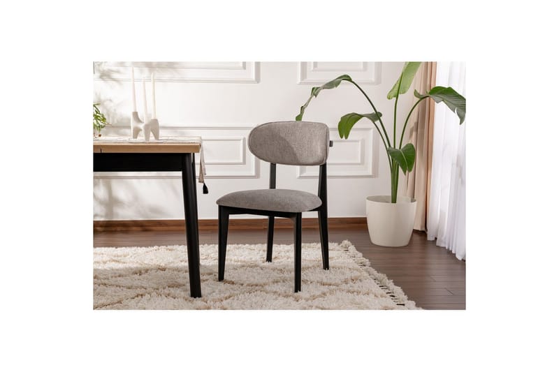 Spisestol Sanroman Classic Grå / Svart - Grå / Svart - Møbler - Stoler - Spisestuestoler & kjøkkenstoler