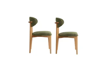 Spisestol Sanroman Classic Grønn / Lys eik - Grønn / Lys eik - Møbler - Stoler - Spisestuestoler & kjøkkenstoler