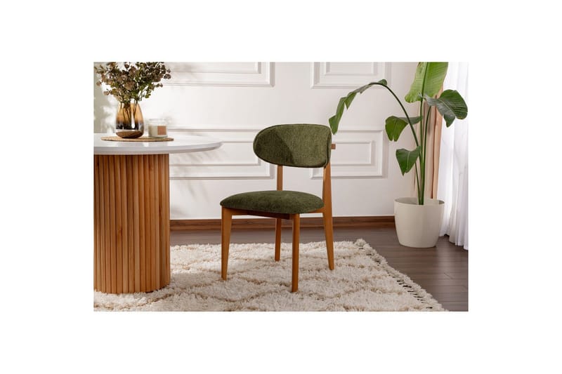 Spisestol Sanroman Classic Grønn / Mørk eik - Grønn / Mørk eik - Møbler - Stoler - Spisestuestoler & kjøkkenstoler