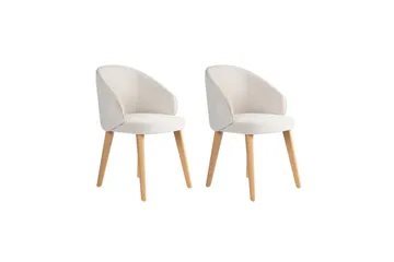 Spisestol Sanroman Classic Hvit / Lys Eik