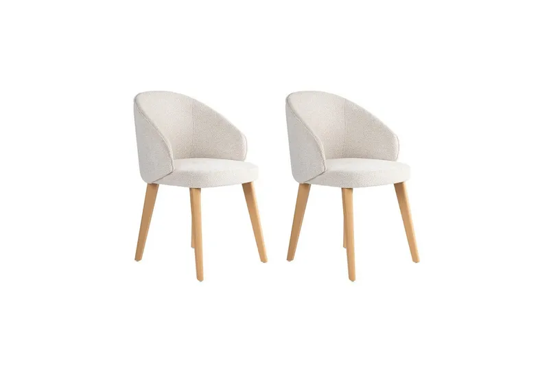 Spisestol Sanroman Classic Hvit / Lys Eik, Hvit / Lys Eik