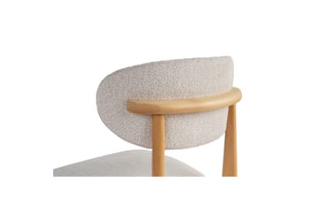 Spisestol Sanroman Classic Hvit / Lys Eik - Hvit / Lys Eik - Møbler - Stoler - Spisestuestoler & kjøkkenstoler