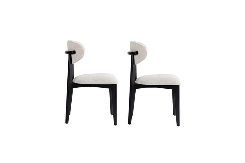 Spisestol Sanroman Classic Hvit / Svart - Hvit / Svart - Møbler - Stoler - Spisestuestoler & kjøkkenstoler