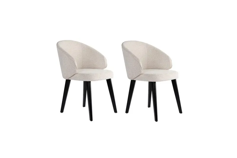 Spisestol Sanroman Classic Hvit / Svart, Hvit / Svart