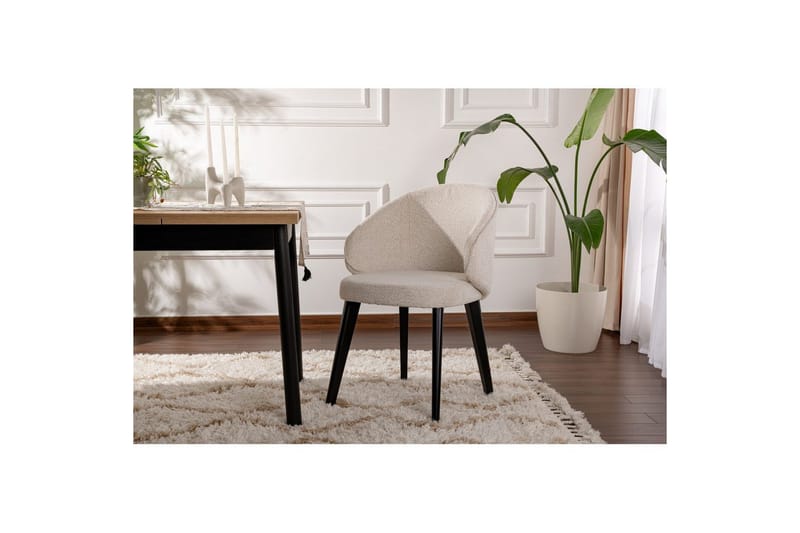 Spisestol Sanroman Classic Hvit / Svart - Hvit / Svart - Møbler - Stoler - Spisestuestoler & kjøkkenstoler