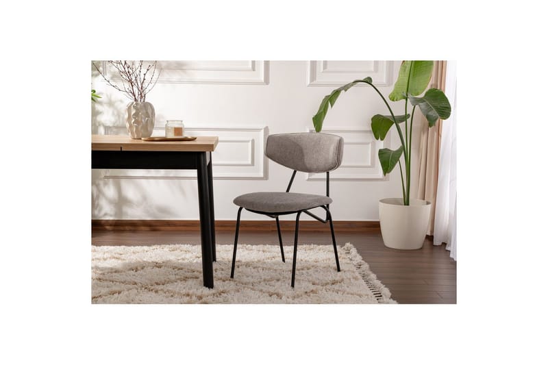 Spisestol Sanroman Grå / Svart - Grå / Svart - Møbler - Stoler - Spisestuestoler & kjøkkenstoler