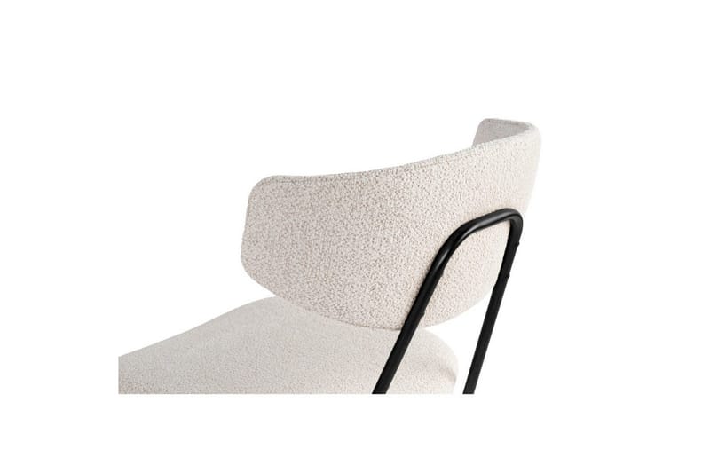 Spisestol Sanroman Hvit / Svart - Hvit / Svart - Møbler - Stoler - Spisestuestoler & kjøkkenstoler