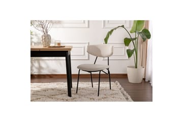 Spisestol Sanroman Hvit / Svart - Hvit / Svart - Møbler - Stoler - Spisestuestoler & kjøkkenstoler