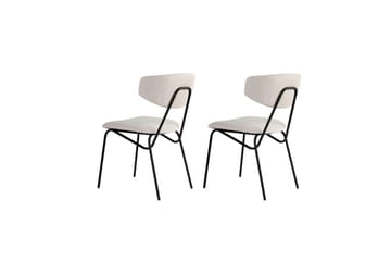 Spisestol Sanroman Hvit / Svart - Hvit / Svart - Møbler - Stoler - Spisestuestoler & kjøkkenstoler