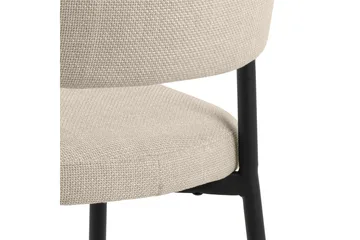 Spisestol Sawako - Beige / Svart - Møbler - Stoler - Spisestuestoler & kjøkkenstoler