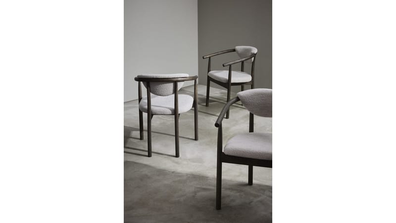 Spisestol Selvik i Beige Bouclé - beige - Møbler - Stoler - Spisestuestoler & kjøkkenstoler