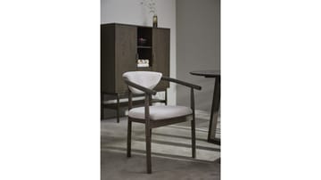 Spisestol Selvik i Beige Bouclé - beige - Møbler - Stoler - Spisestuestoler & kjøkkenstoler