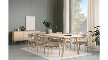 Spisestol Selvik i Bouclé - beige - Møbler - Stoler - Spisestuestoler & kjøkkenstoler